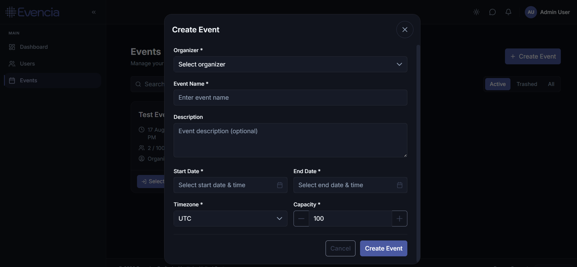 Create Event