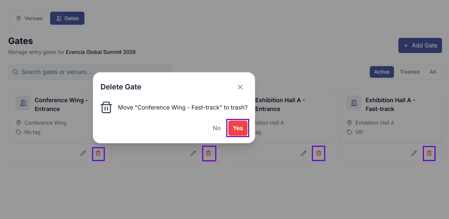 Delete Gate