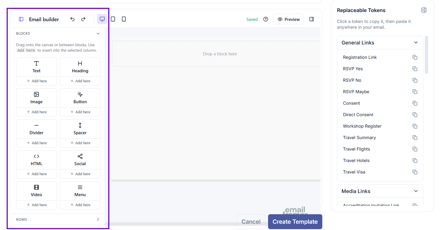 Email Template — Builder