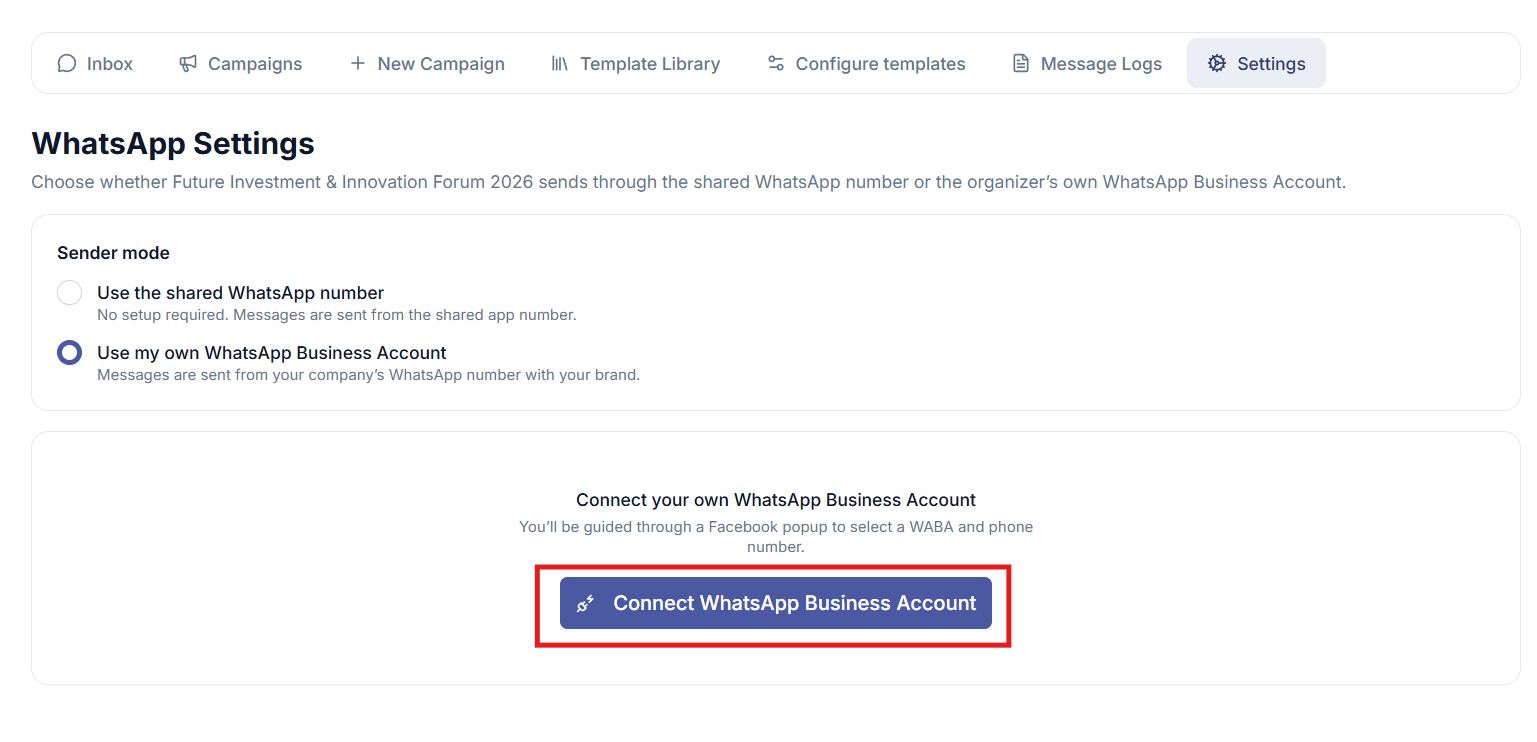 Connect WhatsApp